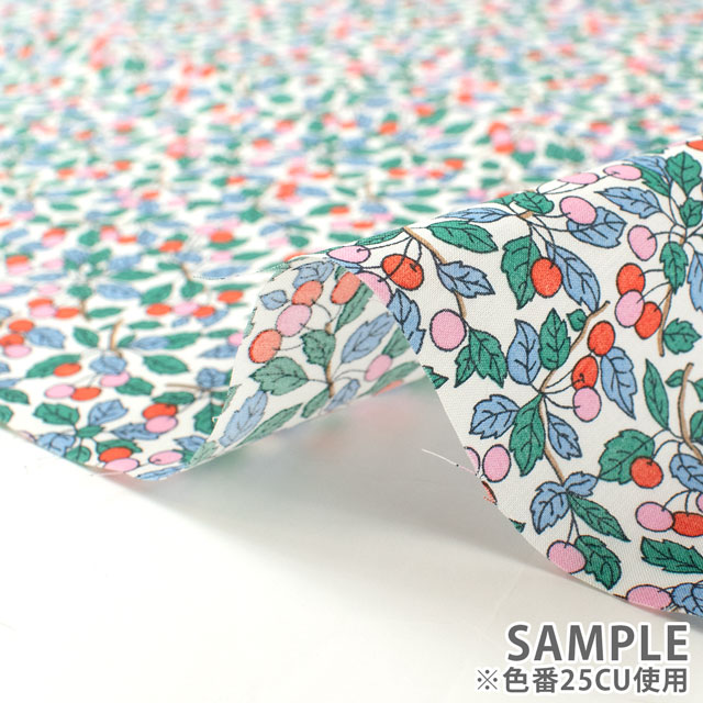 生地 LIBERTY FABRICS リバティ・ファブリックス タナローン 2025SS Retold 150th Anniversary Collection Colleen's Orchard コリーンズ・オーチャード(25-3635125) 25BU.ピンク 09Ac03j