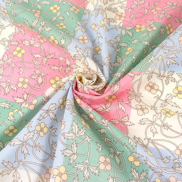 生地 LIBERTY FABRICS リバティ・ファブリックス タナローン 2025SS Retold 150th Anniversary Collection Rosita Check ロジータ・チェック(25-3635126) 25CU.パステル 09Ac03j