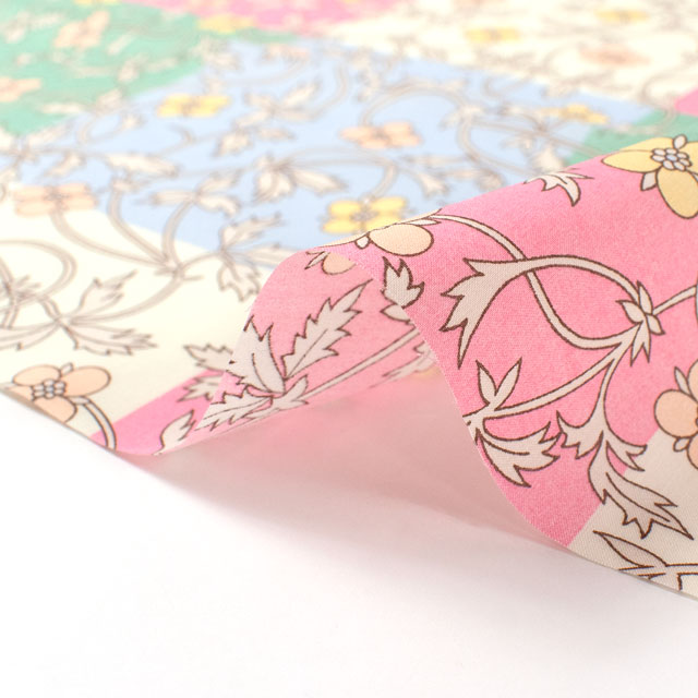 生地 LIBERTY FABRICS リバティ・ファブリックス タナローン 2025SS Retold 150th Anniversary Collection Rosita Check ロジータ・チェック(25-3635126) 25CU.パステル 09Ac03j