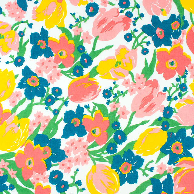 生地 LIBERTY FABRICS リバティ・ファブリックス タナローン 2025SS Retold 150th Anniversary Collection Mariana's Bouquet マリアナズ・ブーケ(25-3635131) 25CU.パステル 09Ac03j