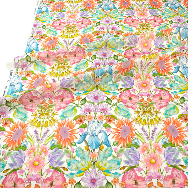 生地 LIBERTY FABRICS リバティ・ファブリックス タナローン 2025SS Retold 150th Anniversary Collection Floral Muse フローラル・ミューズ(25-3635140) 25CU.マルチ 09Ac03j