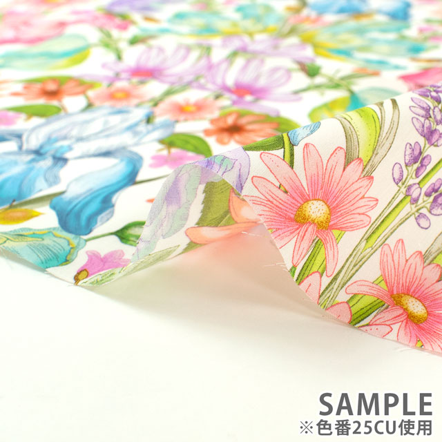 生地 LIBERTY FABRICS リバティ・ファブリックス タナローン 2025SS Retold 150th Anniversary Collection Floral Muse フローラル・ミューズ(25-3635140) 25CU.マルチ 09Ac03j