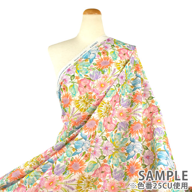 生地 LIBERTY FABRICS リバティ・ファブリックス タナローン 2025SS Retold 150th Anniversary Collection Floral Muse フローラル・ミューズ(25-3635140) 25CU.マルチ 09Ac03j