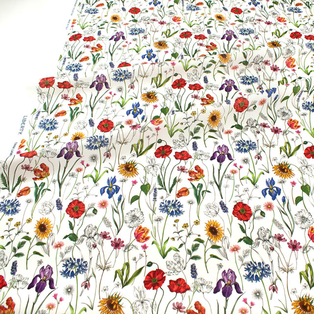 生地 LIBERTY FABRICS リバティ・ファブリックス タナローン 2025SS Retold 150th Anniversary Collection Meadow Muse メドゥ・ミューズ(25-3635141) 25AU.マルチ 09Ac03j