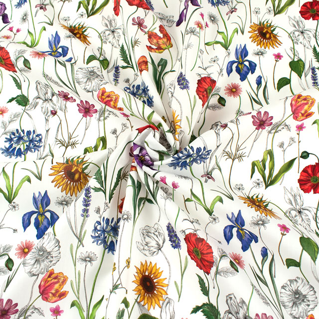 生地 LIBERTY FABRICS リバティ・ファブリックス タナローン 2025SS Retold 150th Anniversary Collection Meadow Muse メドゥ・ミューズ(25-3635141) 25AU.マルチ 09Ac03j