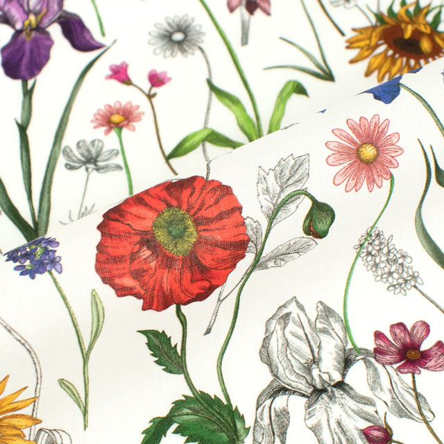 生地 LIBERTY FABRICS リバティ・ファブリックス タナローン 2025SS Retold 150th Anniversary Collection Meadow Muse メドゥ・ミューズ(25-3635141) 25AU.マルチ 09Ac03j