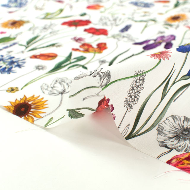 生地 LIBERTY FABRICS リバティ・ファブリックス タナローン 2025SS Retold 150th Anniversary Collection Meadow Muse メドゥ・ミューズ(25-3635141) 25AU.マルチ 09Ac03j