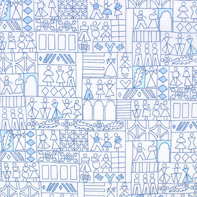 生地 LIBERTY FABRICS リバティ・ファブリックス タナローン 2025SS Retold 150th Anniversary Collection Into The Store イントゥ・ザ・ストア(25-3635153) 25AU.ブルー 09Ac03j