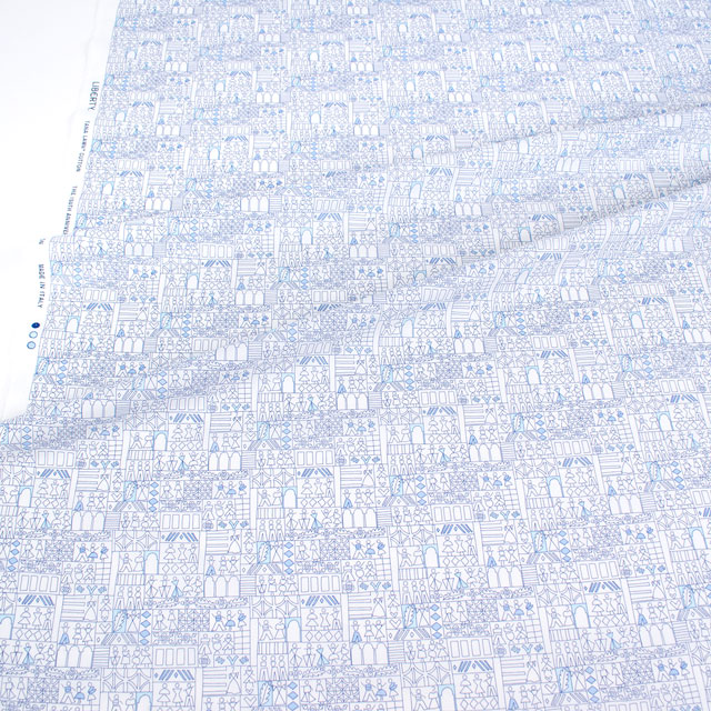 生地 LIBERTY FABRICS リバティ・ファブリックス タナローン 2025SS Retold 150th Anniversary Collection Into The Store イントゥ・ザ・ストア(25-3635153) 25AU.ブルー 09Ac03j