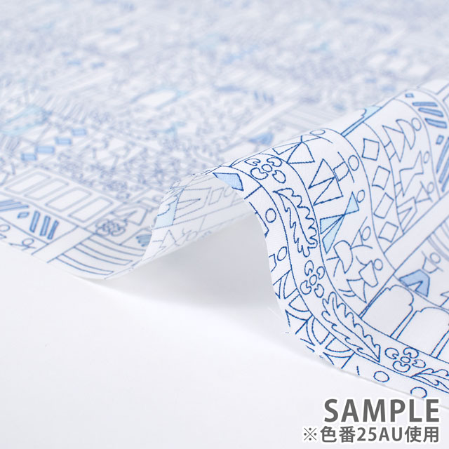 生地 LIBERTY FABRICS リバティ・ファブリックス タナローン 2025SS Retold 150th Anniversary Collection Into The Store イントゥ・ザ・ストア(25-3635153) 25AU.ブルー 09Ac03j