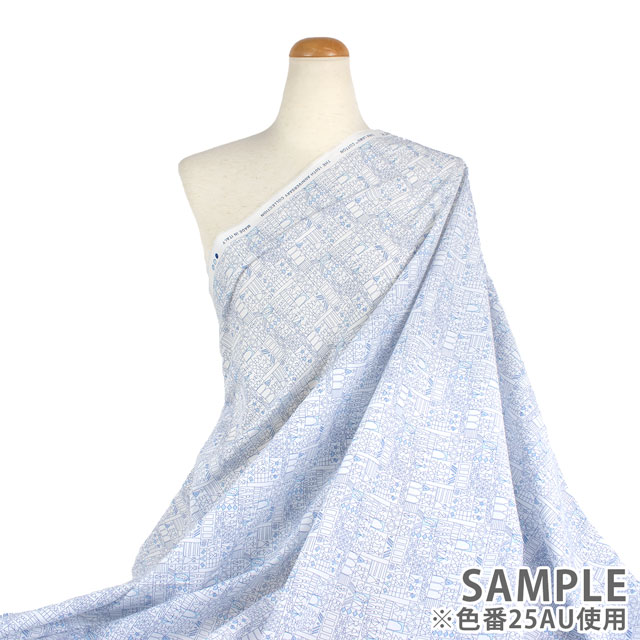 生地 LIBERTY FABRICS リバティ・ファブリックス タナローン 2025SS Retold 150th Anniversary Collection Into The Store イントゥ・ザ・ストア(25-3635153) 25AU.ブルー 09Ac03j