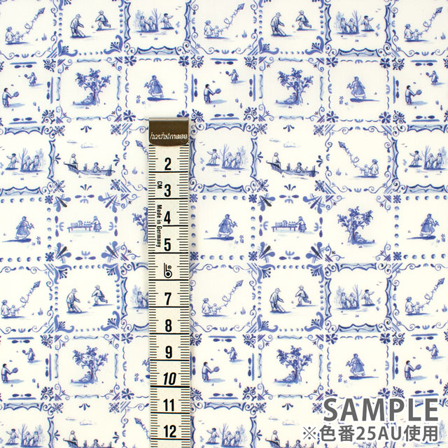 生地 LIBERTY FABRICS リバティ・ファブリックス タナローン 2025SS Retold 150th Anniversary Collection Employees' Picnic エンプロイーズ・ピクニック(25-3635156) 25AU.ブルー 09Ac03j