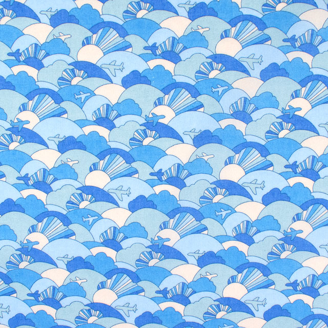 生地 LIBERTY FABRICS リバティ・ファブリックス タナローン 2025SS Retold 150th Anniversary Collection Far and Away ファー・アンド・アウェイ(25-3635160) 25BU.ブルー 09Ac03j