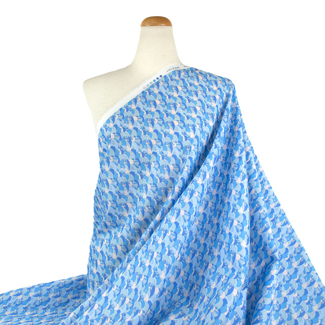 生地 LIBERTY FABRICS リバティ・ファブリックス タナローン 2025SS Retold 150th Anniversary Collection Far and Away ファー・アンド・アウェイ(25-3635160) 25BU.ブルー 09Ac03j