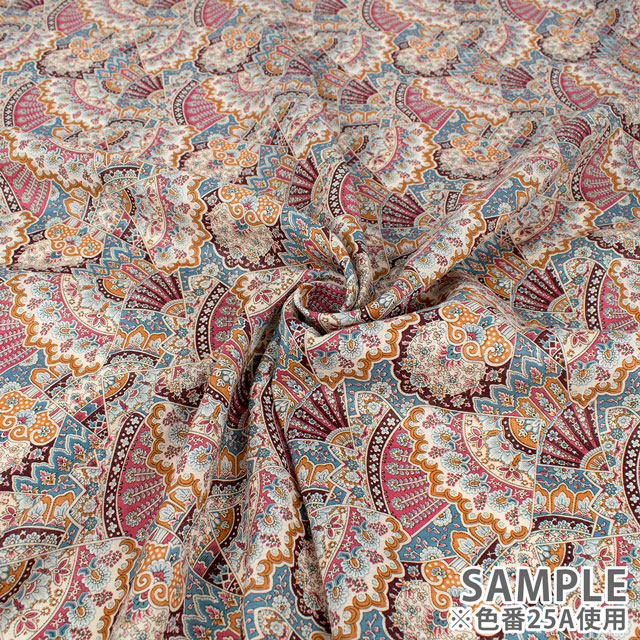 生地 LIBERTY FABRICS リバティ・ファブリックス フランダースリネン 2025SS Emporium エンポリアム(25-3635108) 25A.ブラウン 09Ac03j