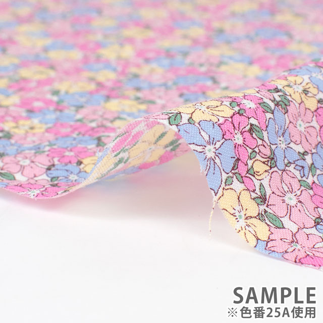 生地 LIBERTY FABRICS リバティ・ファブリックス フランダースリネン 2025SS Sadie Rose セイディ・ローズ(25-3635127) 25A.ピンク 09Ac03j