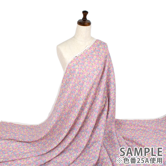 生地 LIBERTY FABRICS リバティ・ファブリックス フランダースリネン 2025SS Sadie Rose セイディ・ローズ(25-3635127) 25A.ピンク 09Ac03j