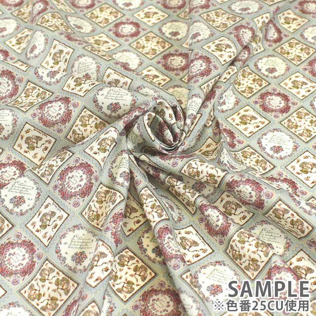 生地 LIBERTY FABRICS リバティ・ファブリックス タナローン 2025SS Botanical Escape Fleur Foulard フルール・フーラード(25-363J7402) 25DU.イエロー 09Ac03j