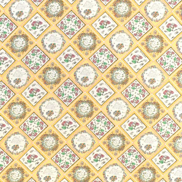 生地 LIBERTY FABRICS リバティ・ファブリックス タナローン 2025SS Botanical Escape Fleur Foulard フルール・フーラード(25-363J7402) 25DU.イエロー 09Ac03j