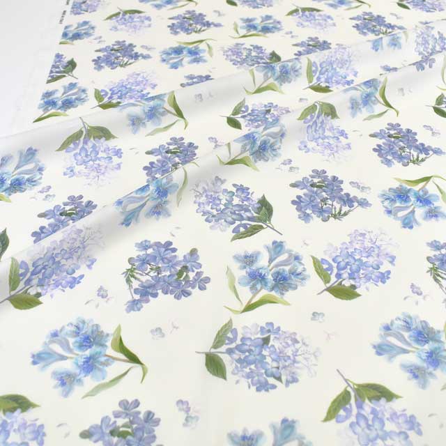 生地 LIBERTY FABRICS リバティ・ファブリックス タナローン 2025SS Botanical Escape Marina's Meadow マリナズ・メドゥ(25-363J7406) 25CU.ブルー 09Ac03j