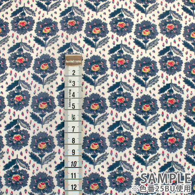 生地 LIBERTY FABRICS リバティ・ファブリックス タナローン 2025SS Botanical Escape Rosemary Path ローズマリー・パス(25-363J7410) 25BU.ネイビー 09Ac03j