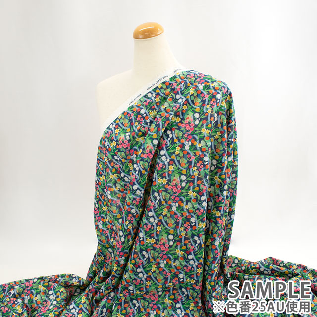 生地 LIBERTY FABRICS リバティ・ファブリックス タナローン 2025SS LONDON COLLECTION Park Posy パーク・ポージー(25-363J73452) 25AU.ネイビー 09Ac03j