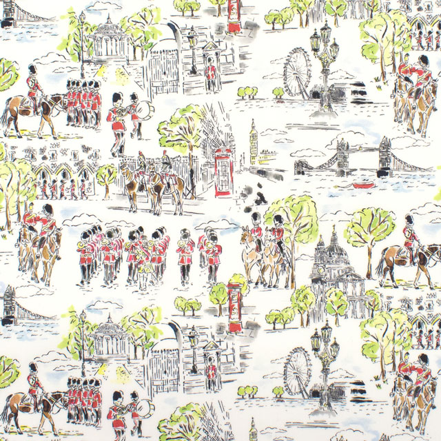 生地 LIBERTY FABRICS リバティ・ファブリックス タナローン 2025SS LONDON COLLECTION Marv's March マーブズ・マーチ(25-363J73453) 25AU.オフ 09Ac03j