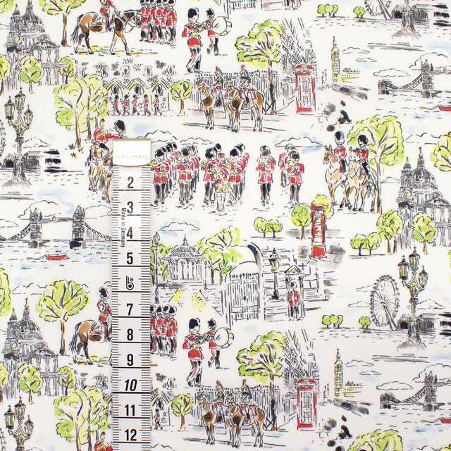 生地 LIBERTY FABRICS リバティ・ファブリックス タナローン 2025SS LONDON COLLECTION Marv's March マーブズ・マーチ(25-363J73453) 25AU.オフ 09Ac03j