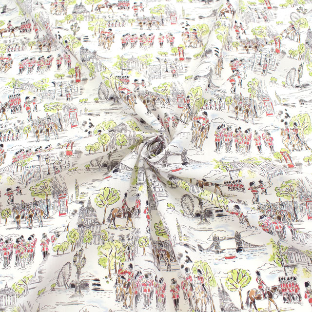 生地 LIBERTY FABRICS リバティ・ファブリックス タナローン 2025SS LONDON COLLECTION Marv's March マーブズ・マーチ(25-363J73453) 25AU.オフ 09Ac03j