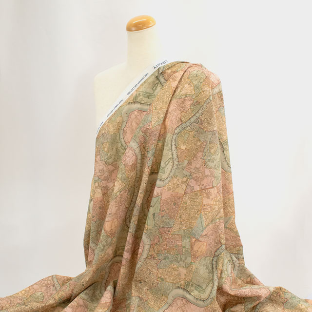 生地 LIBERTY FABRICS リバティ・ファブリックス タナローン 2025SS LONDON COLLECTION Cary's Patchwork キャリーズ・パッチワーク(25-363J73454) 25AU.ナチュラル 09Ac03j