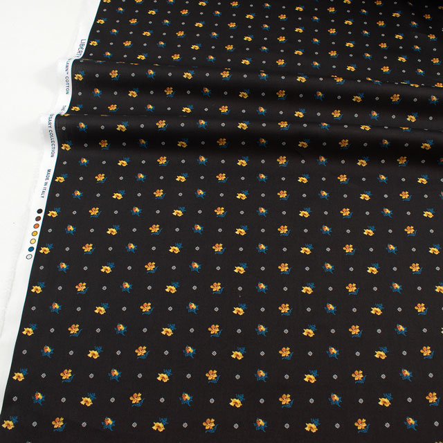 生地 LIBERTY FABRICS リバティ・ファブリックス タナローン 2025AW From the Studio Clio クリオ(25-3635207) 25AU.ブラック 09Ac03j
