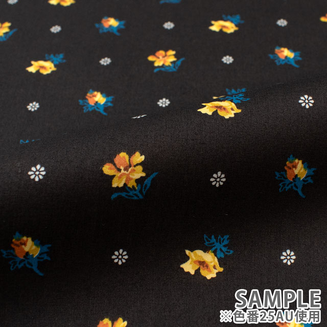 生地 LIBERTY FABRICS リバティ・ファブリックス タナローン 2025AW From the Studio Clio クリオ(25-3635207) 25AU.ブラック 09Ac03j