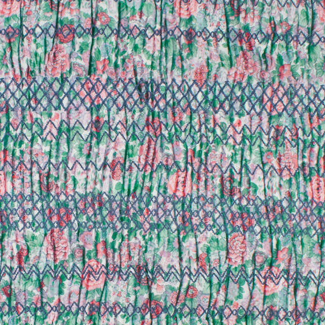 生地 LIBERTY FABRICS リバティ・ファブリックス タナローン 2025AW From the Studio Elysian Smock エリジアン・スモック(25-3635218) 25AU.グリーン 09Ac03j