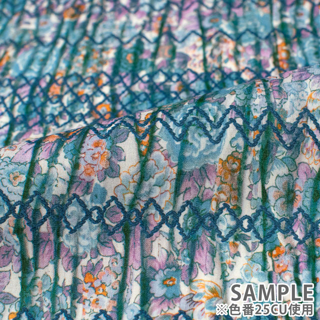 生地 LIBERTY FABRICS リバティ・ファブリックス タナローン 2025AW From the Studio Elysian Smock エリジアン・スモック(25-3635218) 25AU.グリーン 09Ac03j