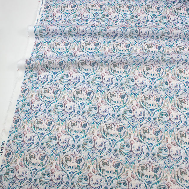 生地 LIBERTY FABRICS リバティ・ファブリックス タナローン 2025AW From the Studio Valerie ヴァレリー(25-3635223) 25BU.ホワイト 09Ac03j