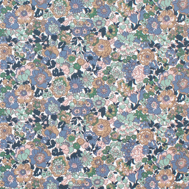 生地 LIBERTY FABRICS リバティ・ファブリックス コーデュロイ 2025AW Nell, Annie & May ネル、アニー&メイ(25-3635209) P25A.ブルーグレー 09Bi26j