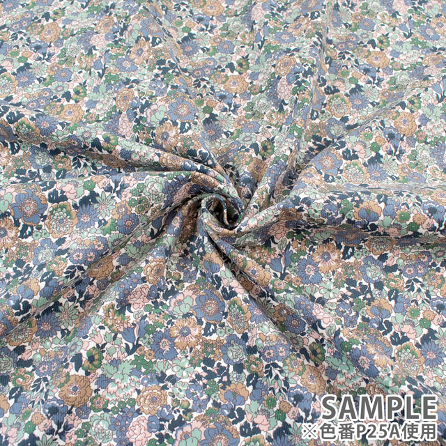 生地 LIBERTY FABRICS リバティ・ファブリックス コーデュロイ 2025AW Nell, Annie & May ネル、アニー&メイ(25-3635209) P25A.ブルーグレー 09Bi26j