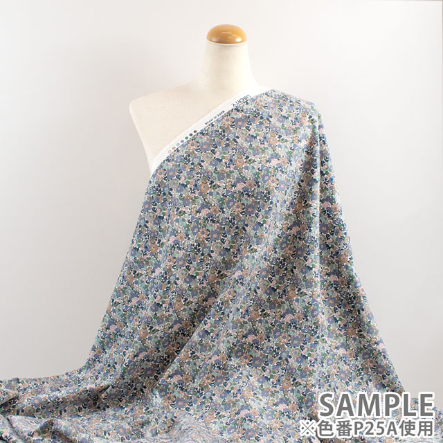 生地 LIBERTY FABRICS リバティ・ファブリックス コーデュロイ 2025AW Nell, Annie & May ネル、アニー&メイ(25-3635209) P25A.ブルーグレー 09Bi26j