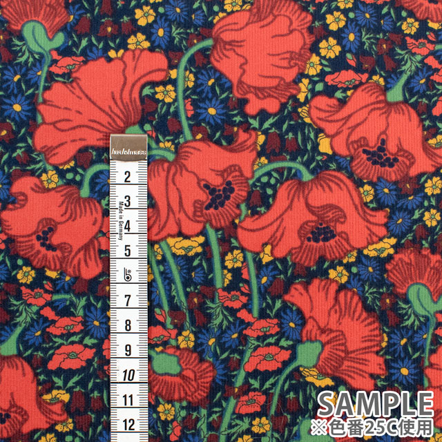生地 LIBERTY FABRICS リバティ・ファブリックス コーデュロイ 2025AW Clementina Daisy クレメンティナ・デイジー(25-3635242) 25C.レッド 09Bi26j