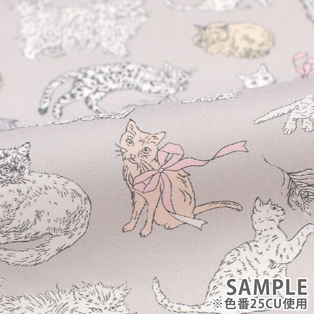 生地 LIBERTY FABRICS リバティ・ファブリックス タナローン 2025AW Decades in Bloom Koh & Eito コー・アンド・エイト(25-363J75911) 25CU.グレー 09Ac03j