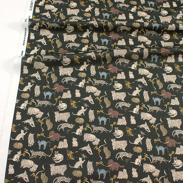 生地 LIBERTY FABRICS リバティ・ファブリックス タナローン 2025AW Decades in Bloom Koh & Eito コー・アンド・エイト(25-363J75911) 25DU.チャコール 09Ac03j
