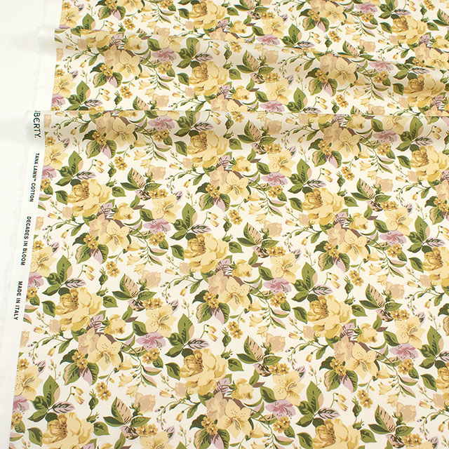 生地 LIBERTY FABRICS リバティ・ファブリックス タナローン 2025AW Decades in Bloom Lily Rosa リリー・ローザ(25-363J75914) 25CU.ベージュ 09Ac03j