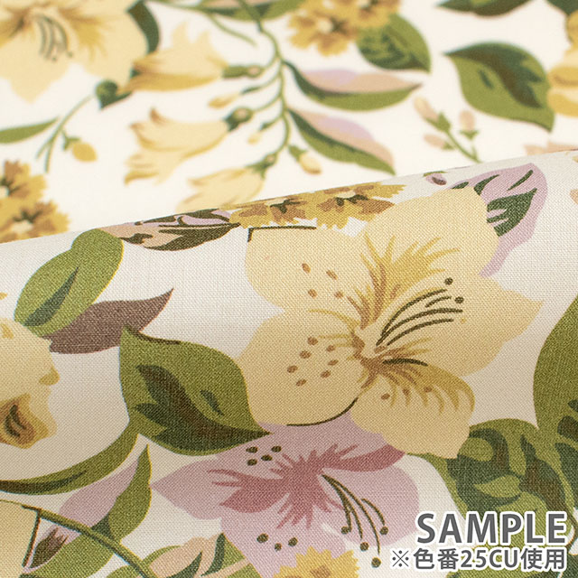 生地 LIBERTY FABRICS リバティ・ファブリックス タナローン 2025AW Decades in Bloom Lily Rosa リリー・ローザ(25-363J75914) 25CU.ベージュ 09Ac03j