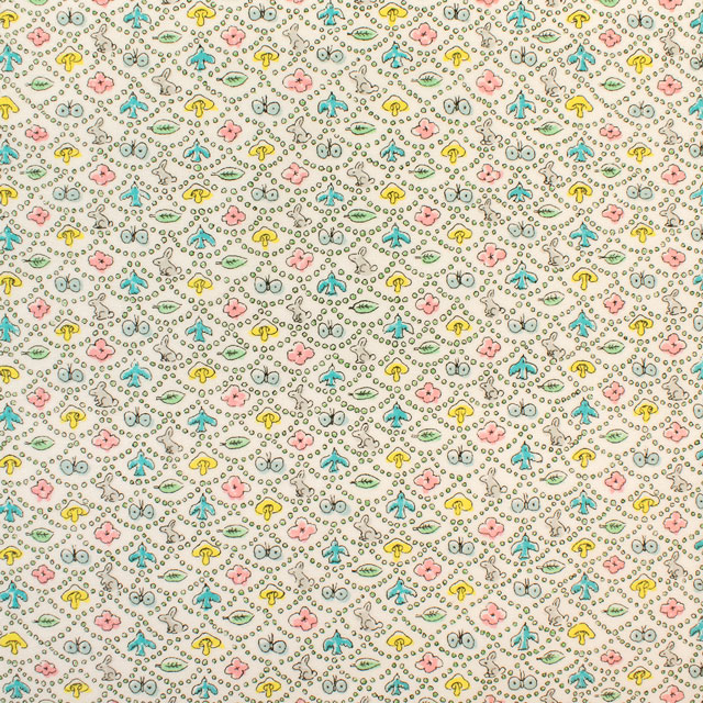 生地 LIBERTY FABRICS リバティ・ファブリックス ネル・フランネル 2025AW Forest Wave フォレストウェーブ(DC33507L119) w.マルチ 09Bi26j