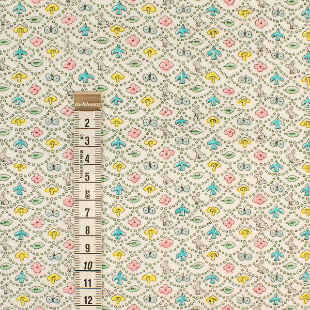 生地 LIBERTY FABRICS リバティ・ファブリックス ネル・フランネル 2025AW Forest Wave フォレストウェーブ(DC33507L119) w.マルチ 09Bi26j