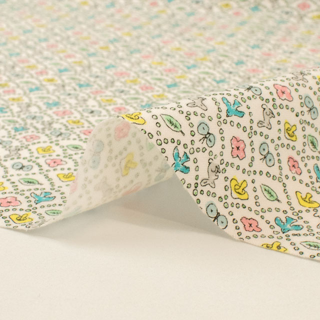 生地 LIBERTY FABRICS リバティ・ファブリックス ネル・フランネル 2025AW Forest Wave フォレストウェーブ(DC33507L119) w.マルチ 09Bi26j