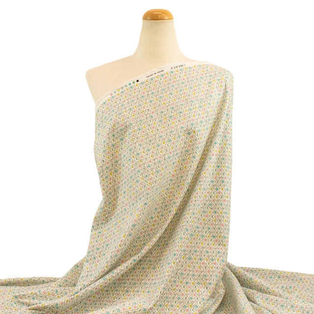 生地 LIBERTY FABRICS リバティ・ファブリックス ネル・フランネル 2025AW Forest Wave フォレストウェーブ(DC33507L119) w.マルチ 09Bi26j