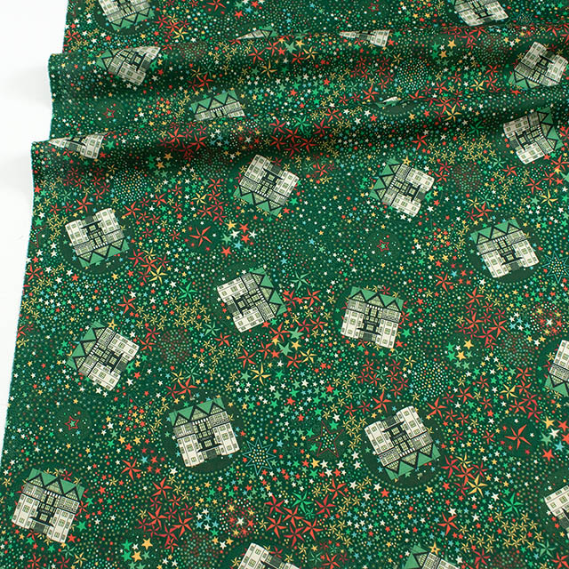 生地 LIBERTY FABRICS リバティ・ファブリックス タナローン 2025AW Festive Collection Adelajda Belle アデラジャ・ベル(36374310) A.グリーン 09Ac04j