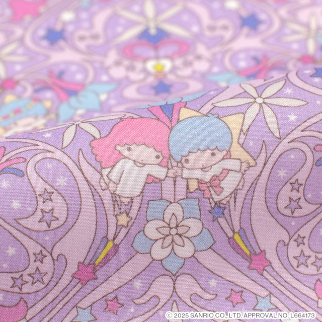 生地 LIBERTY FABRICS リバティ・ファブリックス タナローン Little Twin Stars Collection 25AW Kiki and Lala's Orchids キキ&ララ オーキッズ(DC35396) J25D.ラベンダー 09Ac04j