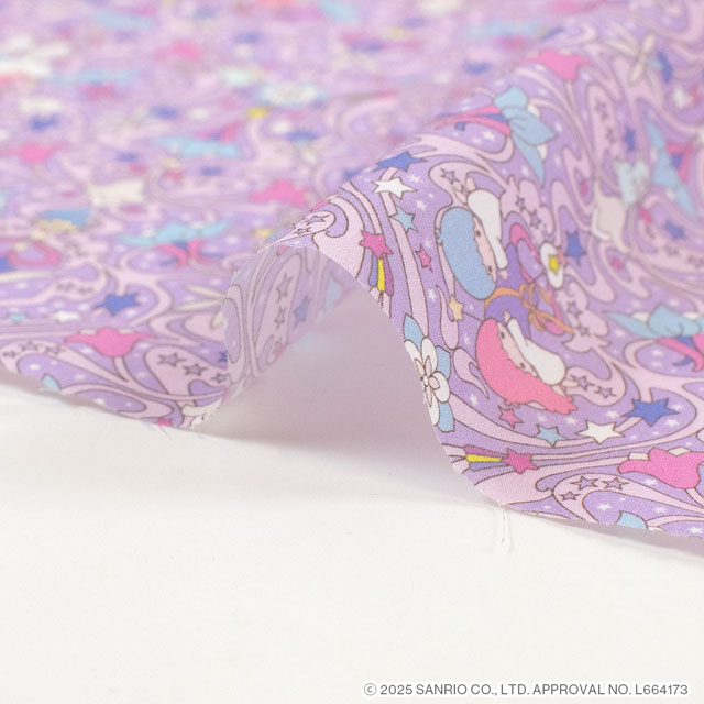 生地 LIBERTY FABRICS リバティ・ファブリックス タナローン Little Twin Stars Collection 25AW Kiki and Lala's Orchids キキ&ララ オーキッズ(DC35396) J25D.ラベンダー 09Ac04j